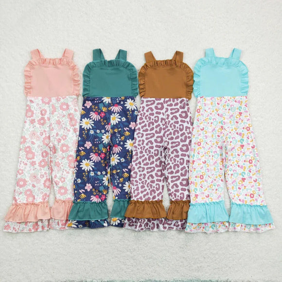 Matching Baby girls floral jumpsuit