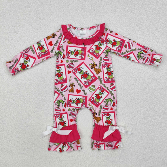 LR2006  long sleeve Christmas cartoon romper