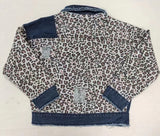 new style leopard denim coat