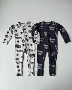 MOQ 3 per style long sleeves daddy's boy &mama's boy  sleeper