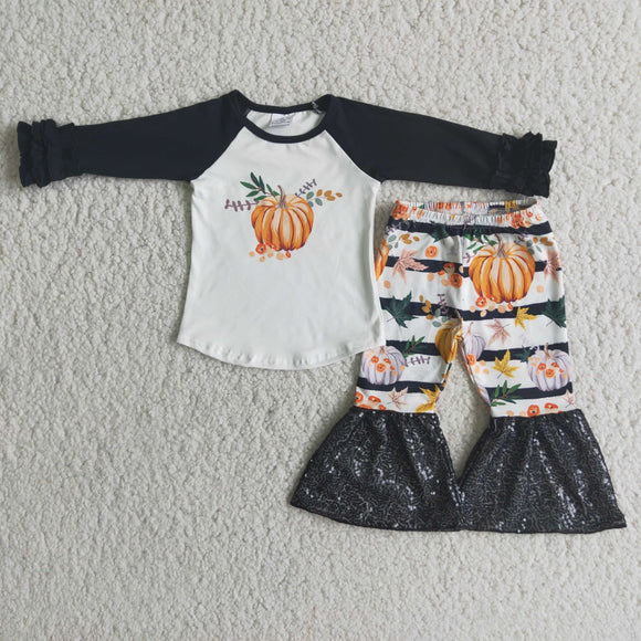 pumpkin black  long sleeve outfits