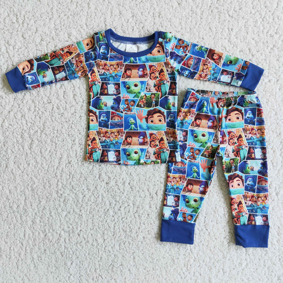 blue boys clothing pajamas outfits