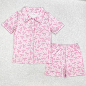 Matching  Adult women short sleeve pajamas clothing