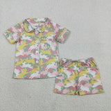Family Matching Adult Baby girls Easter bunny camo clothes