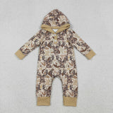 Matching Baby boys deer hooded romper & set clothing