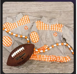 custom style moq 3 TENNESSEE football girls and boys pullover