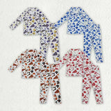 Matching RTS NO MOQ Baby Girls cheer Yoga Long Sleeve Trousers outfits set