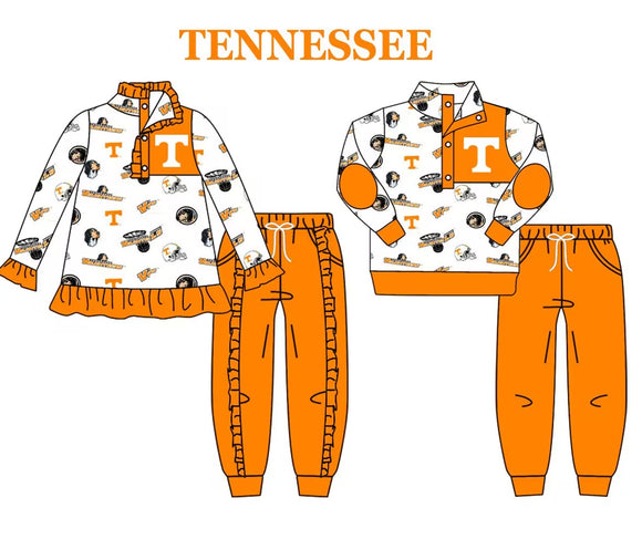 MOQ 3 custom style  TENNESSEE boys and girls pullover