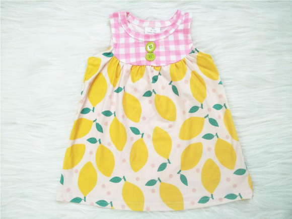 A14-21-Lemon summer girl dress