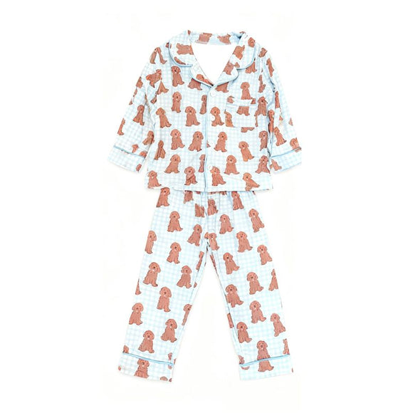 12.1  Pre-order BLP1408 boys dog long sleeve pajamas
