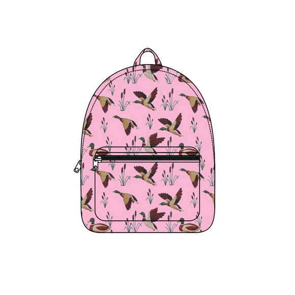 Pink duck kids girls backpack