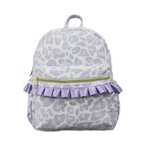 7.24 USA BA0239-- High quality purple leopard backpack