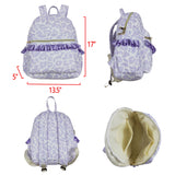 7.24 USA BA0239-- High quality purple leopard backpack