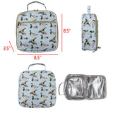 BA0227 blue mallard ducks Lunch Box