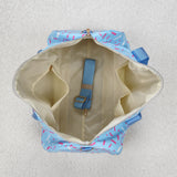 BA0286 blue bows Duffle Bag 18.5x11.2x7.9 inches