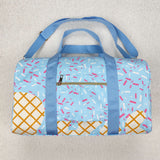 BA0286 blue bows Duffle Bag 18.5x11.2x7.9 inches