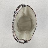 BA0289 brown camo zipper handbag