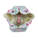 BA0290 pink flower floral handBag 18.5x11.2x7.9 inches