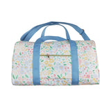 BA0292 blue flower floral handBag 18.5x11.2x7.9 inches