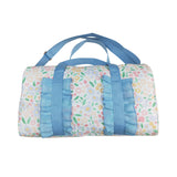 BA0292 blue flower floral handBag 18.5x11.2x7.9 inches