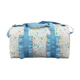 BA0292 blue flower floral handBag 18.5x11.2x7.9 inches