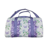 BA0293 purple Butterfly flower floral handBag 18.5x11.2x7.9 inches