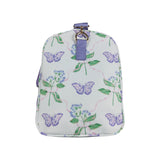 BA0293 purple Butterfly flower floral handBag 18.5x11.2x7.9 inches