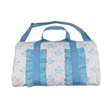 BA0294  blue flower floral pink bow handBag 18.5x11.2x7.9 inches