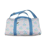 BA0294  blue flower floral pink bow handBag 18.5x11.2x7.9 inches