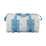 BA0294  blue flower floral pink bow handBag 18.5x11.2x7.9 inches