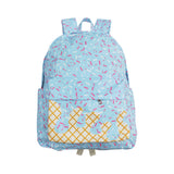 BA0297 blue ice cream  zipper schoolbag