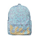 BA0297 blue ice cream  zipper schoolbag
