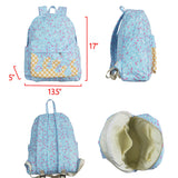 BA0297 blue ice cream  zipper schoolbag