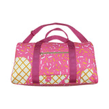 BA0298  Ice Cream pink duffel bag