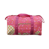BA0298  Ice Cream pink duffel bag