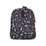 BA0303  Ice Cream black duffel bag