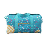 7.24 USA BA0304  Ice Cream blue duffel bag