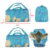 7.24 USA BA0304  Ice Cream blue duffel bag
