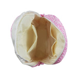 BA0308 pink bow zipper floral schoolbag