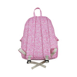 BA0308 pink bow zipper floral schoolbag
