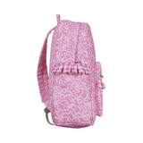 BA0308 pink bow zipper floral schoolbag