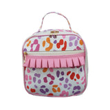 BA0309 baby leopard rose floral Lunch Box