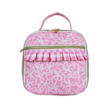 BA0310 baby pink bow floral Lunch Box
