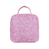 BA0310 baby pink bow floral Lunch Box