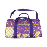 7.24 USA BA0321 purple icecream Duffle Bag 18.5x11.2x7.9 inches
