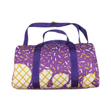 7.24 USA BA0321 purple icecream Duffle Bag 18.5x11.2x7.9 inches