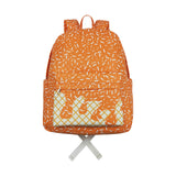 BA0339 orange Fireworks waffles zipper schoolbag