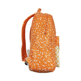 BA0339 orange Fireworks waffles zipper schoolbag