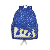 BA0340 blue Fireworks waffles zipper schoolbag