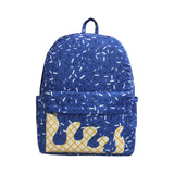 BA0340 blue Fireworks waffles zipper schoolbag